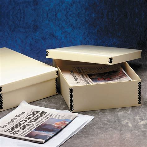 paper storage boxes with metal corners|Newspaper & Oversized Storage Boxes .